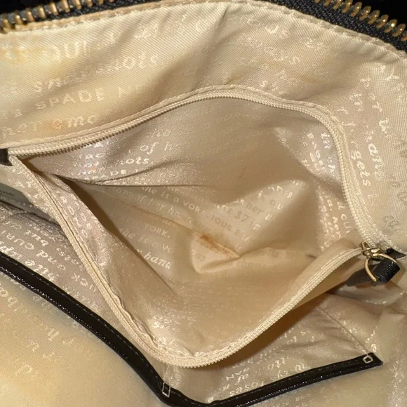 Kate Spade Pink and Yellow Striped Satchel - Picture 4 of 6